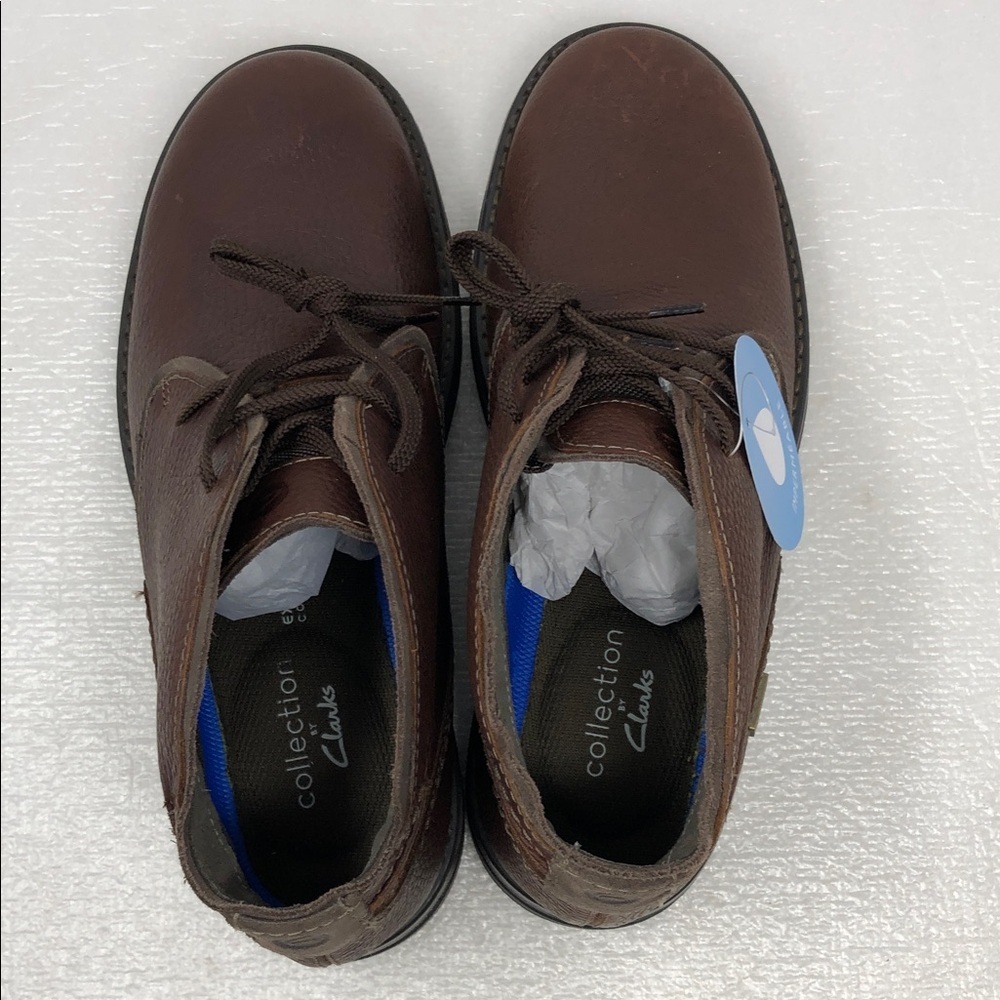 NEW Clarks Morris Peak Waterproof Brown Tumbled Leather Chukka Boot Men’s Size 7 - Picture 6 of 16